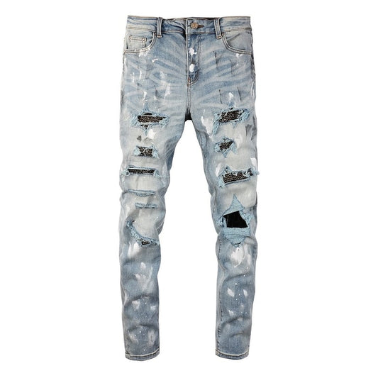 Rhinestone Denim