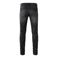 Santa Rhinestone Denim