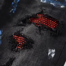 Santa Rhinestone Denim