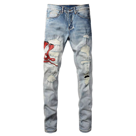 Crimson Snake Denim
