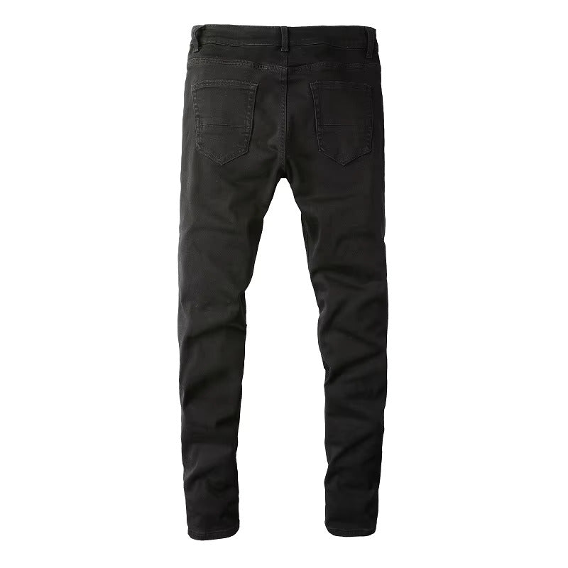 Noir Patch Denim