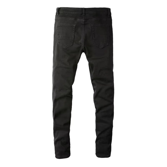 Noir Patch Denim