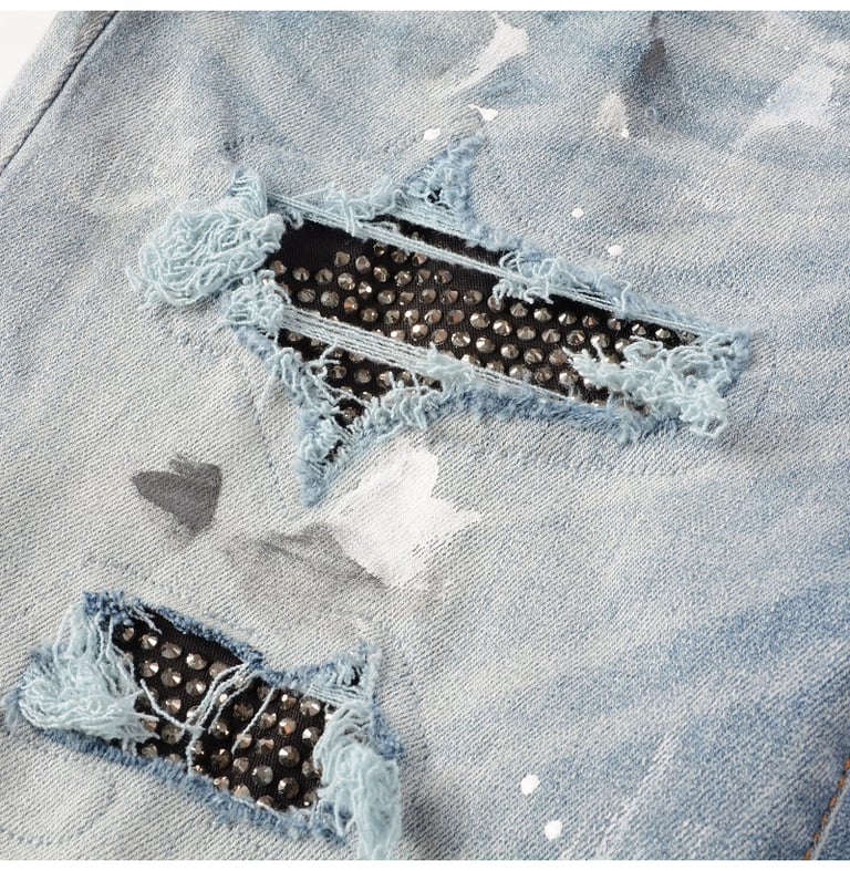 Rhinestone Denim