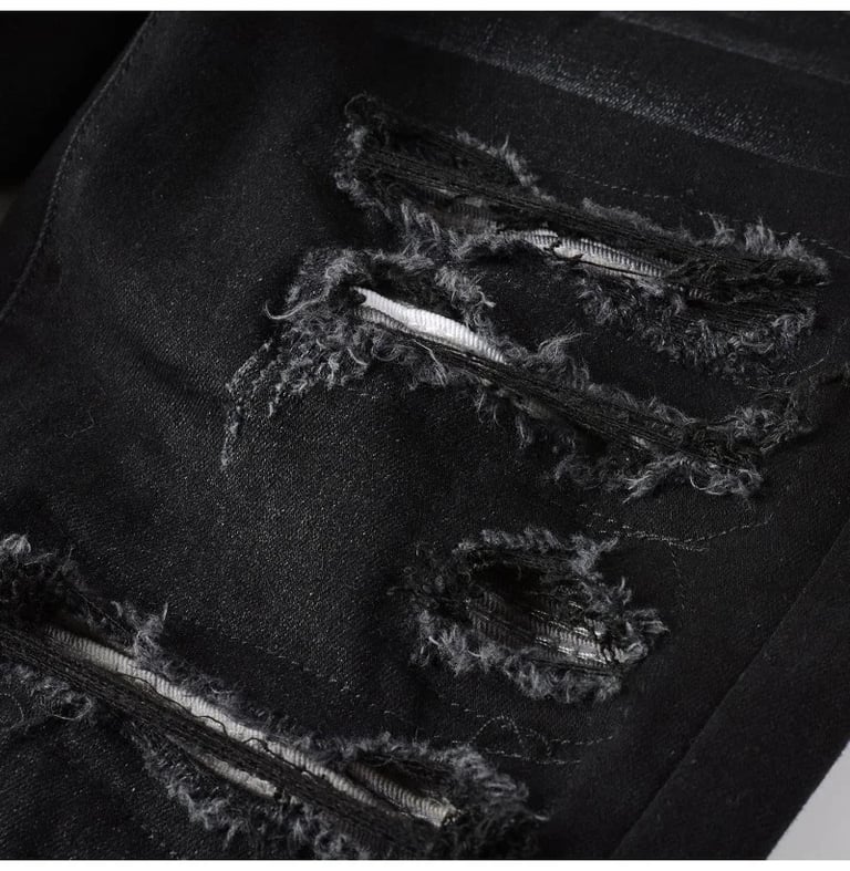 Noir Ripped Denim