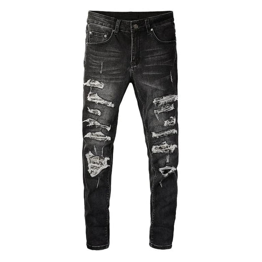 Dynamic Ripped Denim