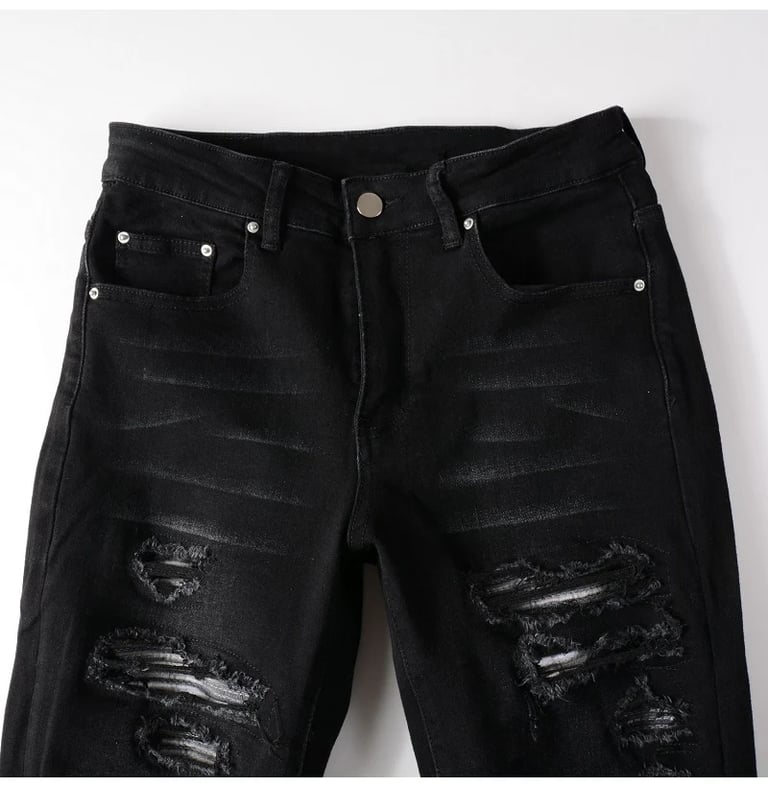 Noir Ripped Denim