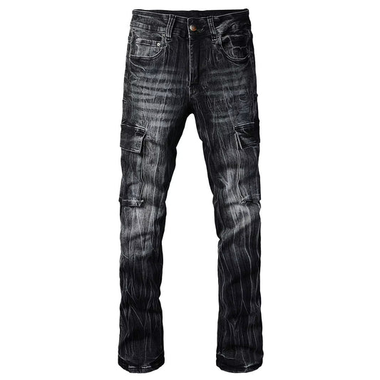 Übergroßer Cargo-Denim