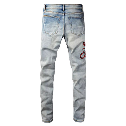 Crimson Snake Denim