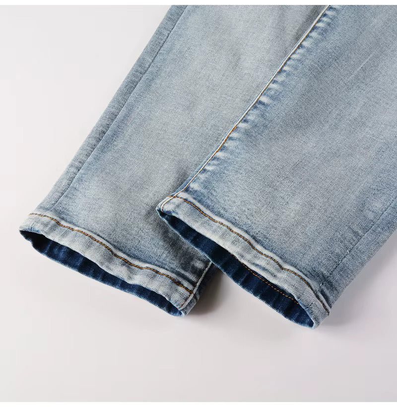 Ripped Blue Denim