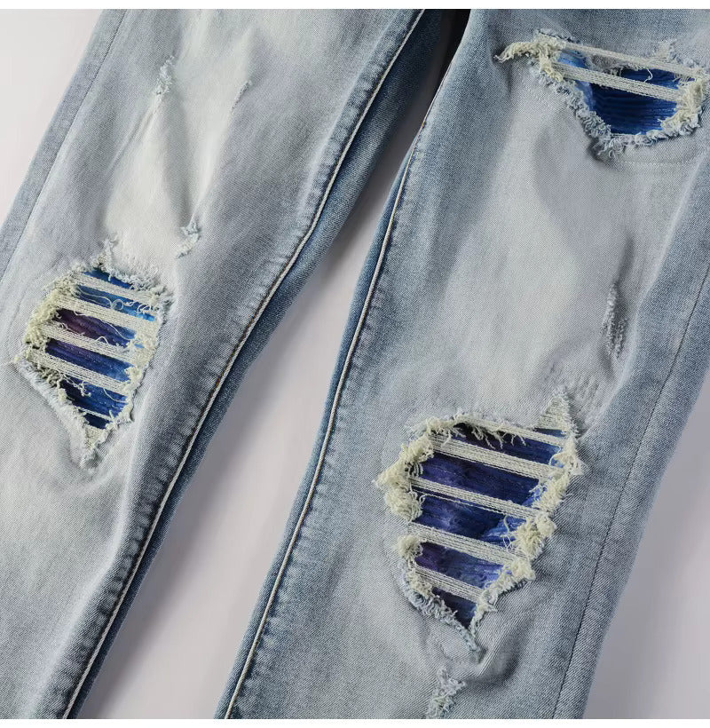 Ripped Blue Denim