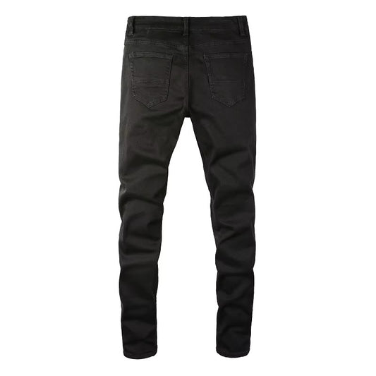 Noir Rhinestone Denim